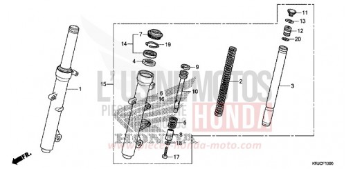 FOURCHETTE AVANT FES125AC de 2012